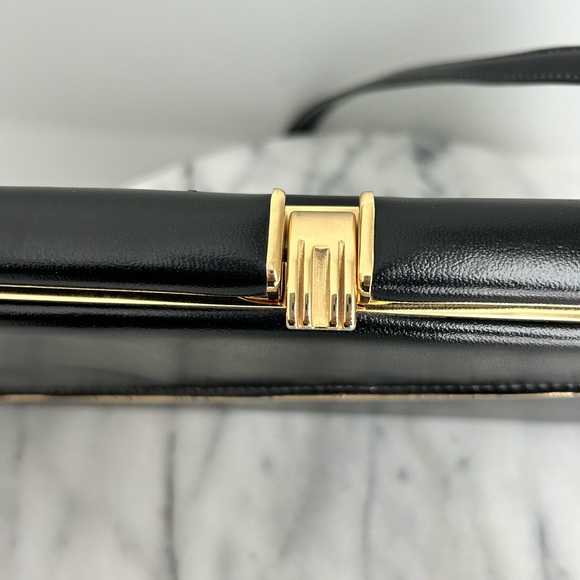 Vintage black and gold purse - convertible clutch, evening bag - Picture 12 of 12